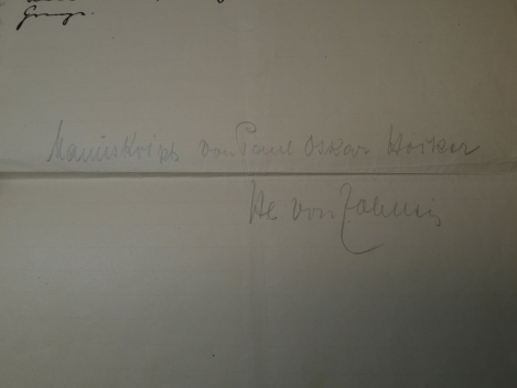 Autograph – Paul Oskar Höcker (1865–1944), writer – handwritten manuscript, three and a half pages long