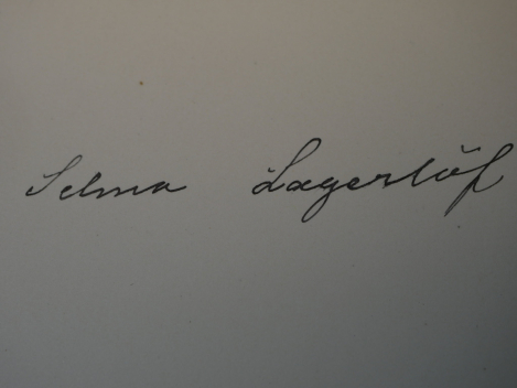 Preview: Autograph - Selma Lagerlöf (1858-1940) - Karte mit eigenhändiger Unterschrift, 1929. Nobelpreis als erste Frau erhalten!!