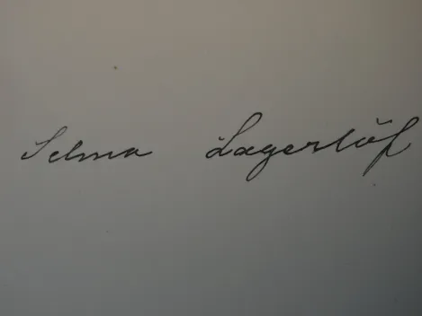 Autograph - Selma Lagerlöf (1858-1940) - Karte mit eigenhändiger Unterschrift, 1929. Nobelpreis als erste Frau erhalten!!