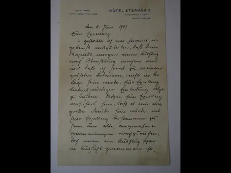 Autograph - Autograph - Prinz Paribatra Sukhumbandh von Siam (1881 - 1944) - Diktatbrief auf Deutsch mit eigenhändiger Signatur, 1907