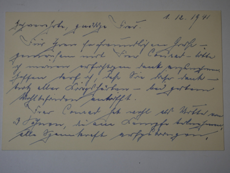 Autograph - Generaloberst Johannes Blaskowitz (1883 - 1948) - Generaloberst, Ritterkreuzträger mit Eichenlaub und Schwerter