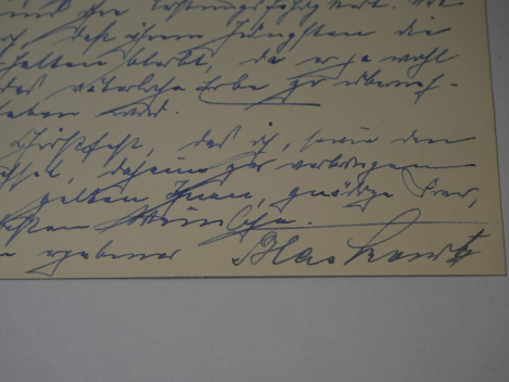 Autograph - Generaloberst Johannes Blaskowitz (1883 - 1948) - Generaloberst, Ritterkreuzträger mit Eichenlaub und Schwerter