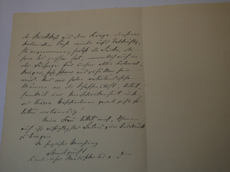 Autograph - Kolonialbeamter Friedrich von Lindequist (1862 - 1945) - Generalkonsul Deutsch-Südwestafrika