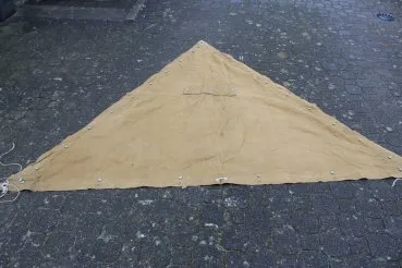 German Afrikakorps / DAK tarpaulin, triangular tarpaulin, sand-colored tent sheet ww2