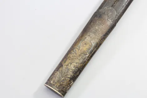 Bear Hunter / Hunting Sword with Silver Fittings 1853