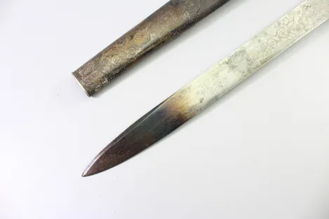 Bear Hunter / Hunting Sword with Silver Fittings 1853