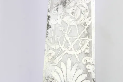 Bear Hunter / Hunting Sword with Silver Fittings 1853