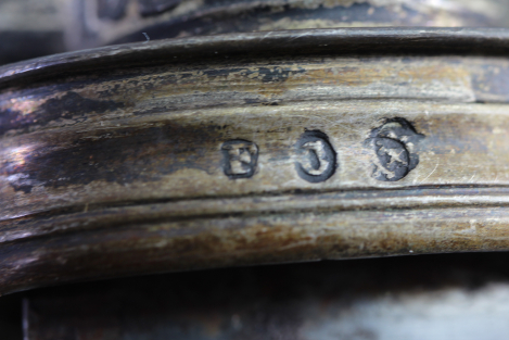 Ehrengeschenk – Herrschaftlicher Bärenfänger / Jagddegen mit Silberbeschlägen 1853