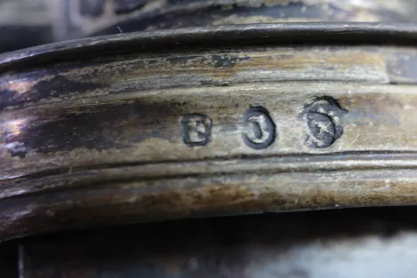 Bear Hunter / Hunting Sword with Silver Fittings 1853