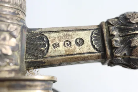 Bear Hunter / Hunting Sword with Silver Fittings 1853