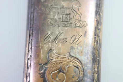 Bear Hunter / Hunting Sword with Silver Fittings 1853