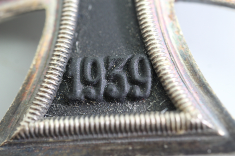 Eisernes Kreuz 1.Klasse 1939 Ek1 an Nadel "L/54" im Etui, Etui markiert