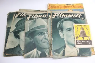 Collection of Berliner Illustrierte and Filmwelt newspapers