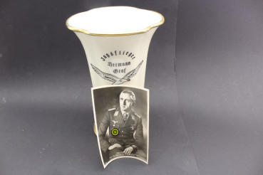 ww2 Wehrmacht Honor gift knight's cross u. Oak leaf bearer Hermann Graf, pilot's cup