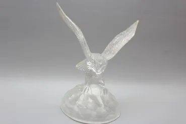 Vintage Glas Jagd Adler und Fisch Figur Art Deco Sammlerstück /French Studio Vintage