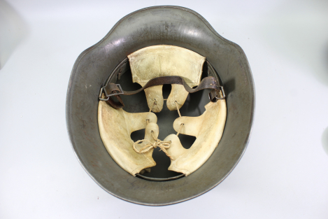 Original M18 Reichswehr Steel Helmet TJ66 C. Thiel & Söhne – Hpt. Walter – with 2 Kurt-Walter markings