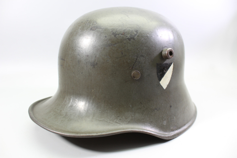 Original M18 Reichswehr Steel Helmet TJ66 C. Thiel & Söhne – Hpt. Walter – with 2 Kurt-Walter markings
