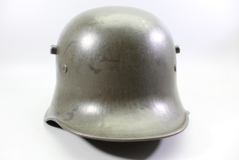 Original M18 Reichswehr Steel Helmet TJ66 C. Thiel & Söhne – Hpt. Walter – with 2 Kurt-Walter markings