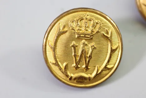 2x original Metall Uniform Knopf Uniformknopf der Deutschen Jägerschaft, Kaiserreich