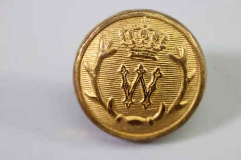 4x original Metall Uniform Knopf Uniformknopf der Deutschen Jägerschaft, Kaiserreich