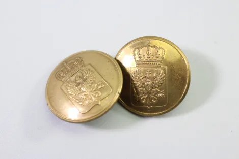 Original Metall Uniform Knopf Uniformknopf sogenannter Livreeknopf