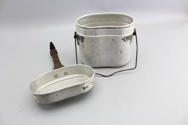 Wehrmacht cookware / eating utensils so-called food bowl with manufacturer L&SL44