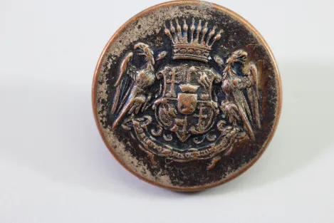 Uniformknopf mit Wappen, Original Metall Uniform Knopf, Preis pro Knopf