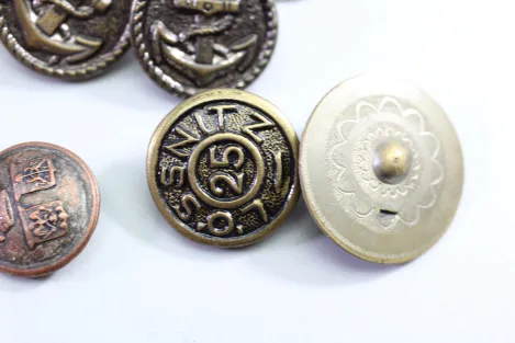 23x Livery Uniform Buttons, Metal Uniform Buttons, from an old uniform tailor's shop