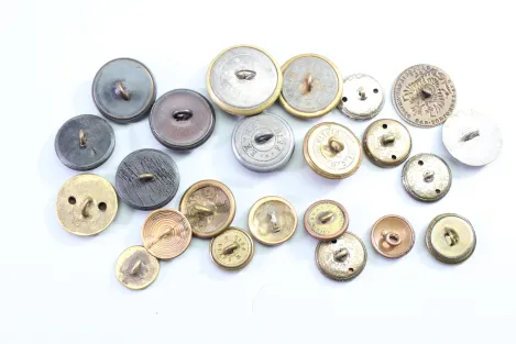 23x Livery Uniform Buttons, Metal Uniform Buttons, from an old uniform tailor's shop