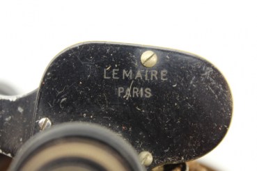 Lederetui und Fernglas Luria Stereo Lemaire Paris als Ersatzteilspender