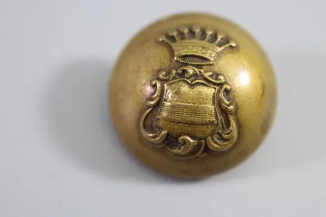 Livery uniform button, Saxony, metal button, uniform button,