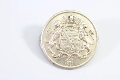 Livery uniform button, metal button, uniform button, from an old uniform tailor's shop, original piece