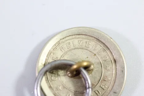 Livery uniform button, metal button, uniform button, from an old uniform tailor's shop, original piece