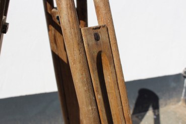 Ww2 Wehrmacht Holz Stativ für Aufklärung / Theodolit Hersteller Fennel Kassel