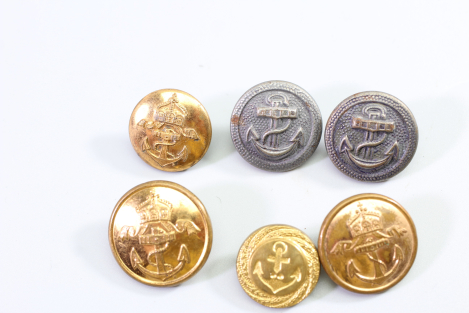Konvolut Livree Uniformknopf Knopf aus Metall, Uniform Knopf