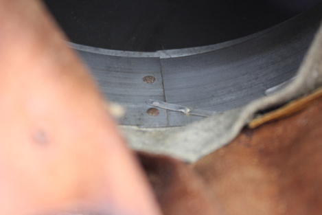 Wehrmacht Stahlhelm M42 EF66 mit einem Huber Jordan Emblem, Abzeichen und markiert