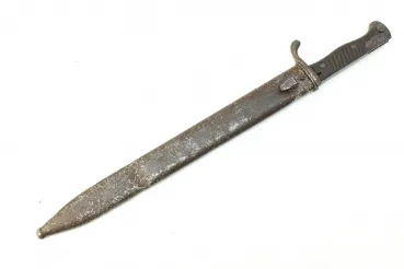 Ww1 Seitengewehr / Bajonett 98/05 für Gewehr 98 und Karabiner 98 Hersteller Höller Solingen, preußische Abnahme