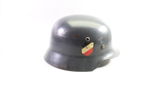 Original Wehrmacht Stahlhelm M35 Luftwaffe SE66 Doppel-Emblem