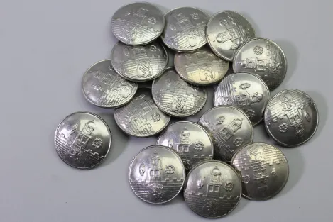Livery uniform button with city crest, metal, uniform button, price per button