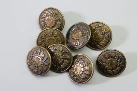 175 Original Livery & Traditional Costume Buttons Made of Metal – Vintage Stock from a Uniform Tailor