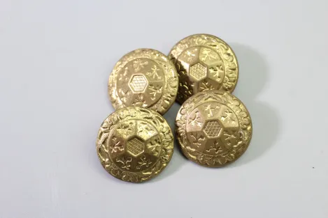 175 Original Livery & Traditional Costume Buttons Made of Metal – Vintage Stock from a Uniform Tailor