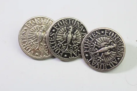 175 Original Livery & Traditional Costume Buttons Made of Metal – Vintage Stock from a Uniform Tailor