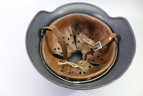 Original Wehrmacht Stahlhelm M35 Luftwaffe SE66 Doppel-Emblem