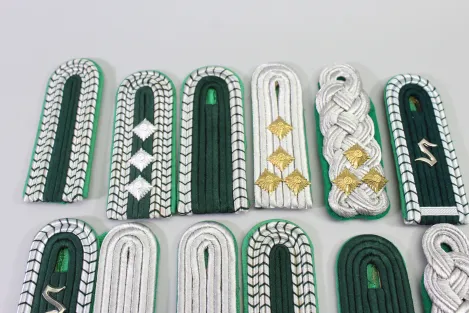 East German National People's Army (NVA) collection of shoulder boards, almost mint condition