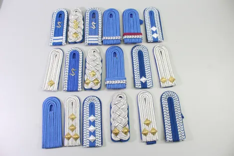 East German National People's Army (NVA) collection of shoulder boards, almost mint condition