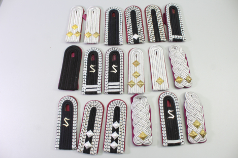 East German National People's Army (NVA) collection of shoulder boards, almost mint condition