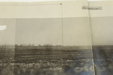 Panorama Foto Erdrundbild Essarts Hebuterne, Luftschifferaufnahme original