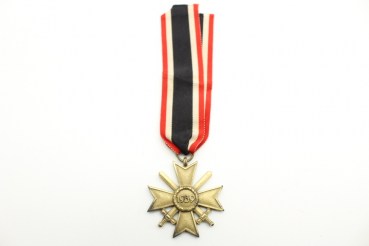 WW2 KVK War Merit Cross with Swords 2nd Class on a ribbon