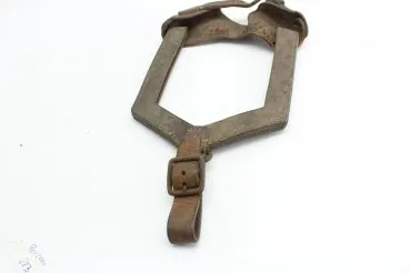 WW2 Wehrmacht Klappspatentasche, Leder Tasche für Klappspaten Verschlußriemen beschädigt, Gestempelt 1937 NR. 8832