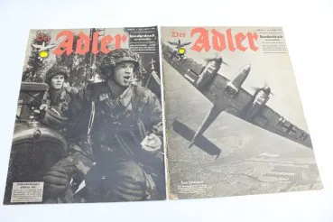 Die Wehrmacht Der Adler Sonderdruck Ausgabe 2. Januar 1943  Hoch über dem Kaukasus sowie 1. Janur  1943 Der Reichsmarschall unter seinen Soldaten